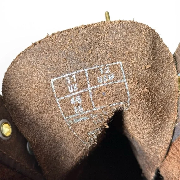 Dr. Martens 1460 Brown Crazy Horse Leather 8 Eye Boots Men’s US 12 UK 11 - Picture 7 of 8